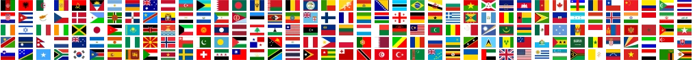 Flags of all 195 countries